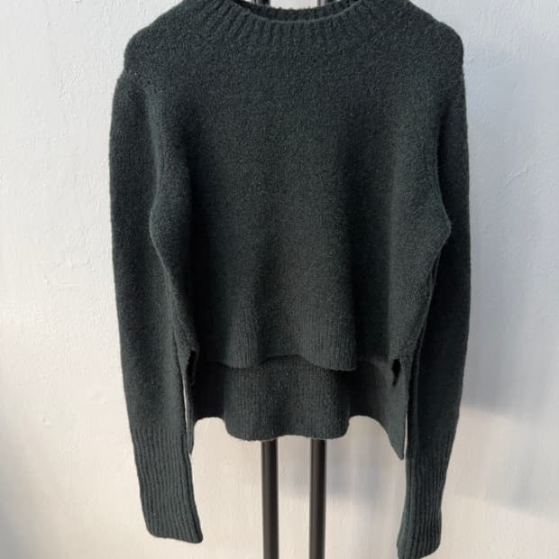 정품) 올세인츠 22ss 여성 다크 그린 니트 스웨터 S