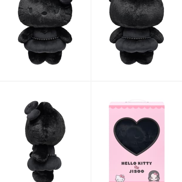 헬로키티 x 지수 40CM 캐릭터 인형 블랙