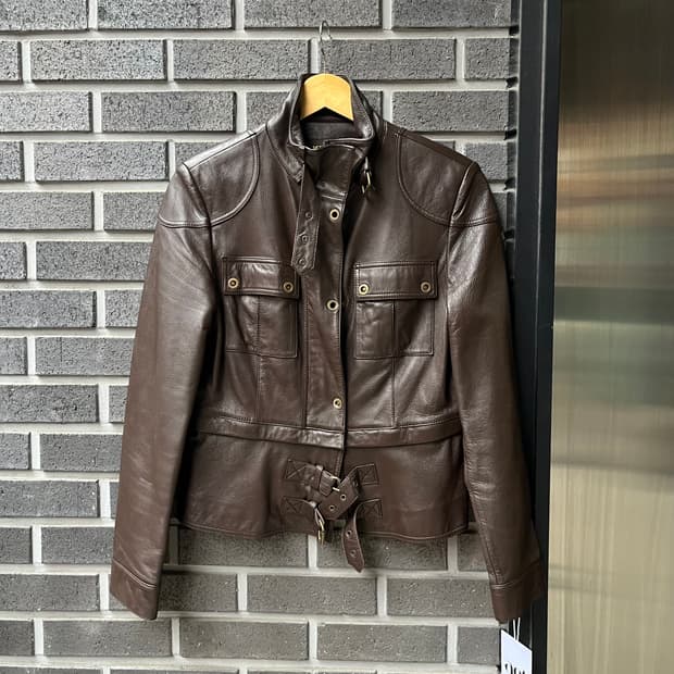 lambskin 양가죽 2웨이 자켓 브라운