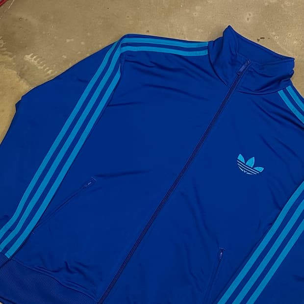 105 아디다스 파이어버드 블루 트랙탑