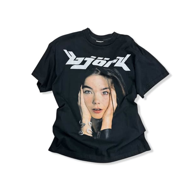 Bjork Printed Black Over Tshirt