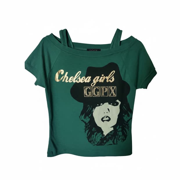 GGPX y2k 그린 반팔 티셔츠 S