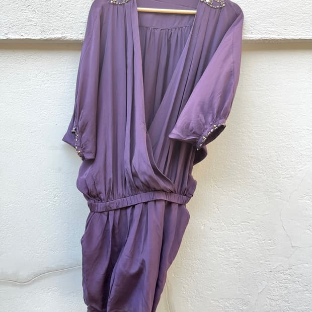 실크 100 드레스