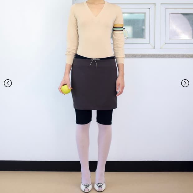 Chiyagi 키야기 Pants Skirt - brown s