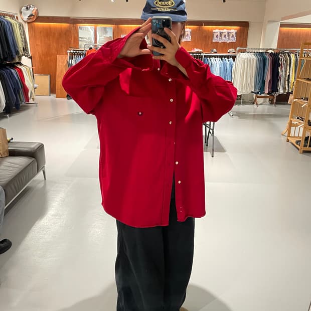 CHAPS ralph lauren shirt  (Red color) 