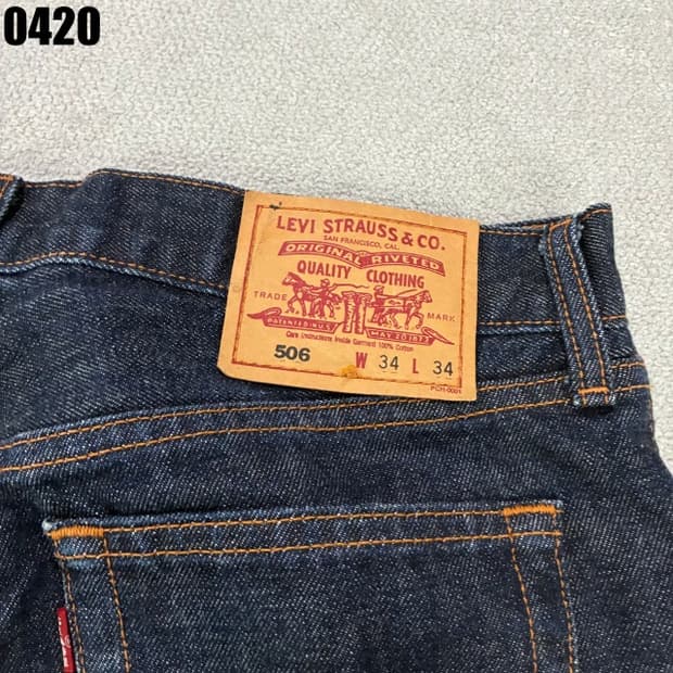 리바이스 506 데님 W34 L34