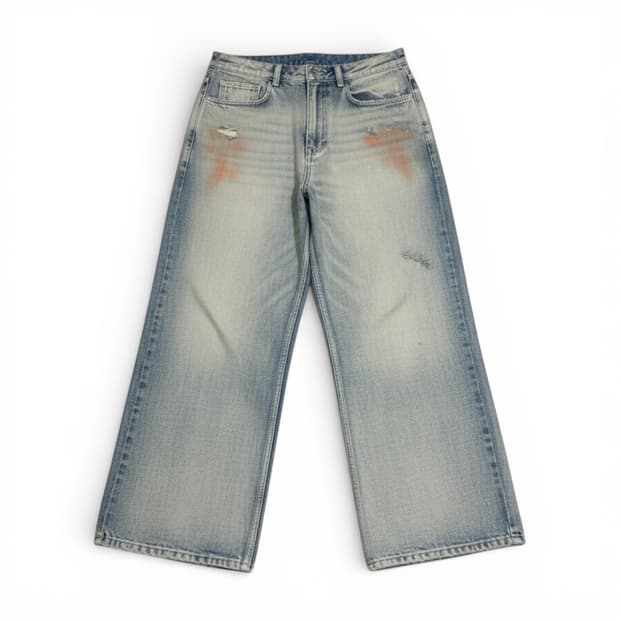 시스템옴므 워싱 데님팬츠 (QC샘플)