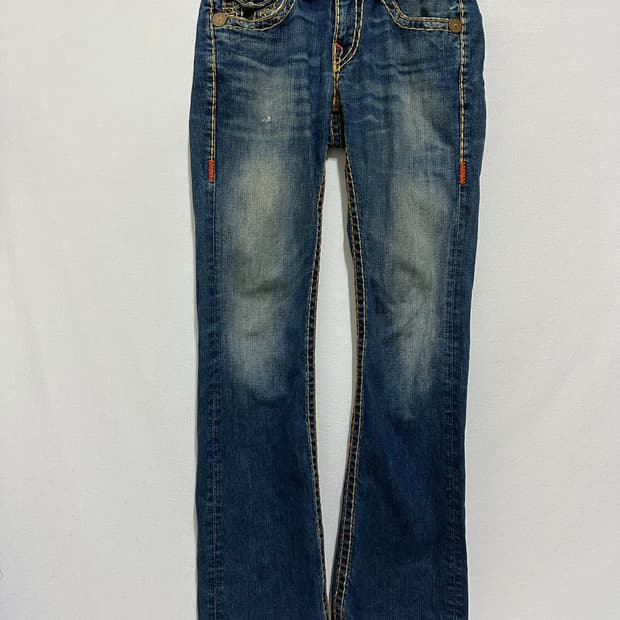 트루릴리젼 스티치 데님 팬츠