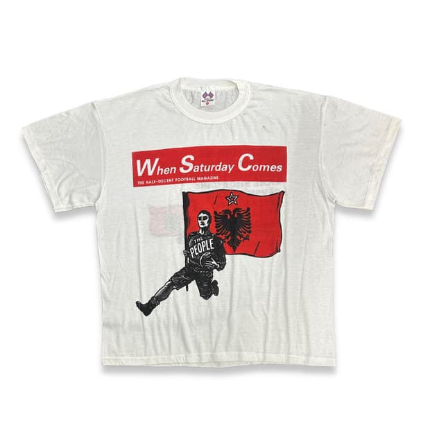 90s WSC 풋볼 매거진 티셔츠 XL