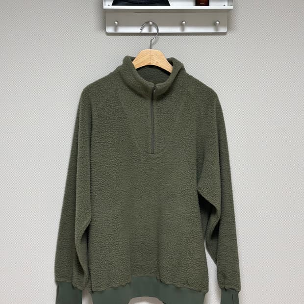 빔즈 플러스 밀리터리 하프집업 플리스