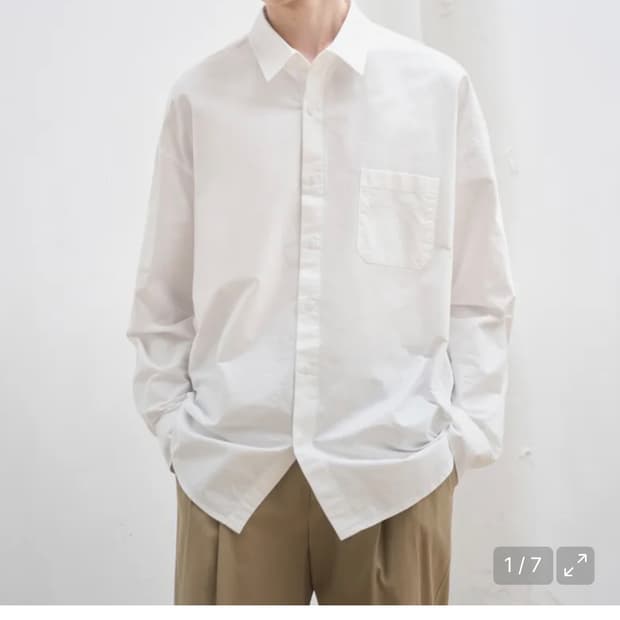 (L) 드로우핏 오버핏 옥스퍼드 셔츠 [WHITE] 판매