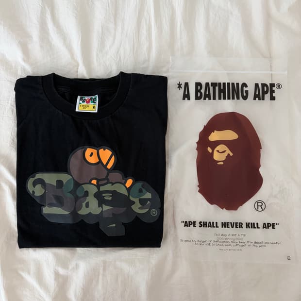 베이프 마일로 카모 반팔 M