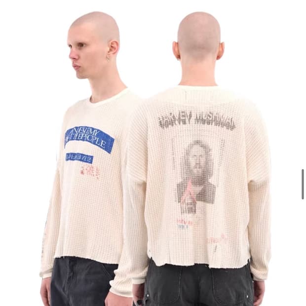 Paly Hollywood의 그래픽 디테일 코튼 니트 