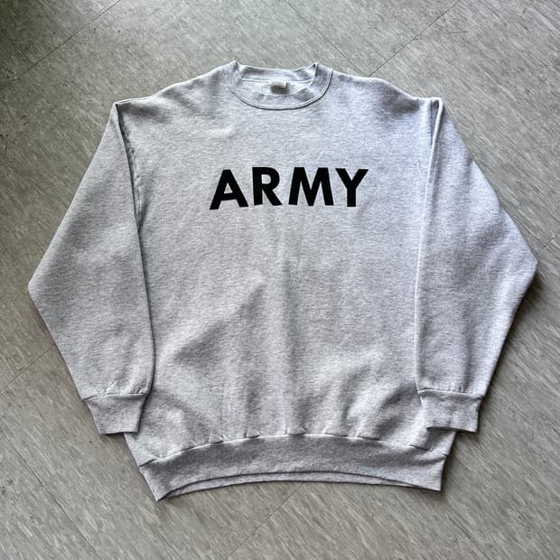 00s 오리지널 미군 ARMY 스웻셔츠 그레이 L