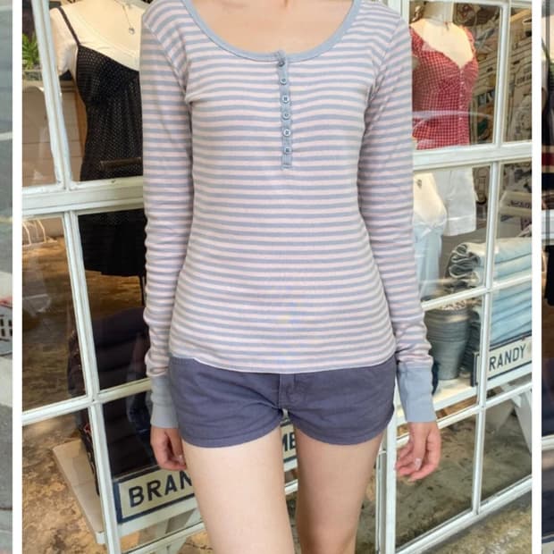 브랜디 멜빌 ZELLY STRIPED TOP