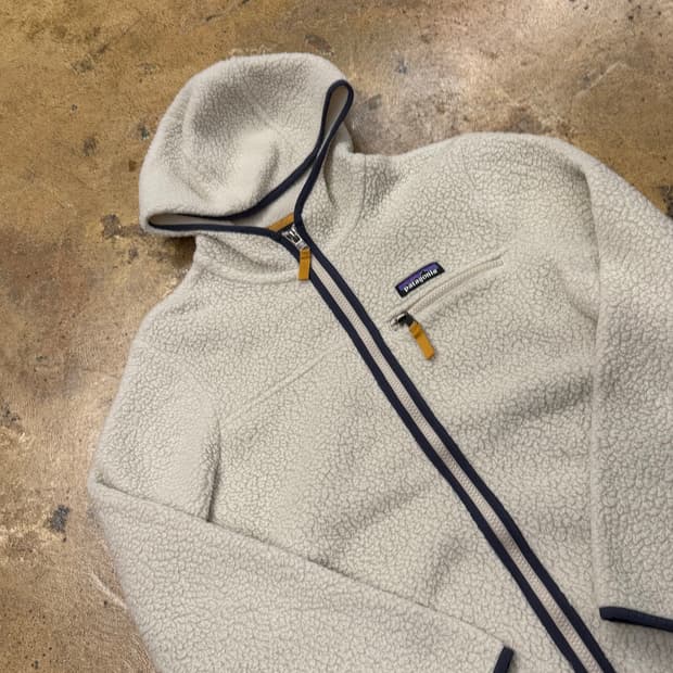 [정품/XS] 파타고니아 레트로 파일 후드 집업 아이보리 b17