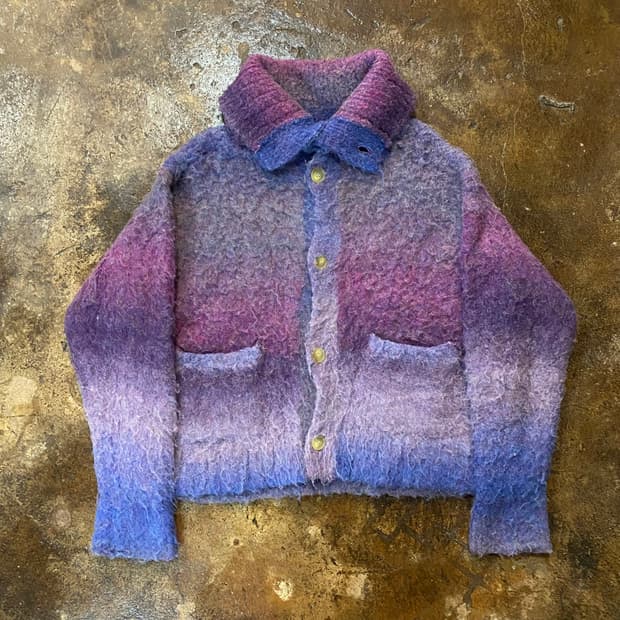 KAMIYA Sailor-Collar Knit Jacket