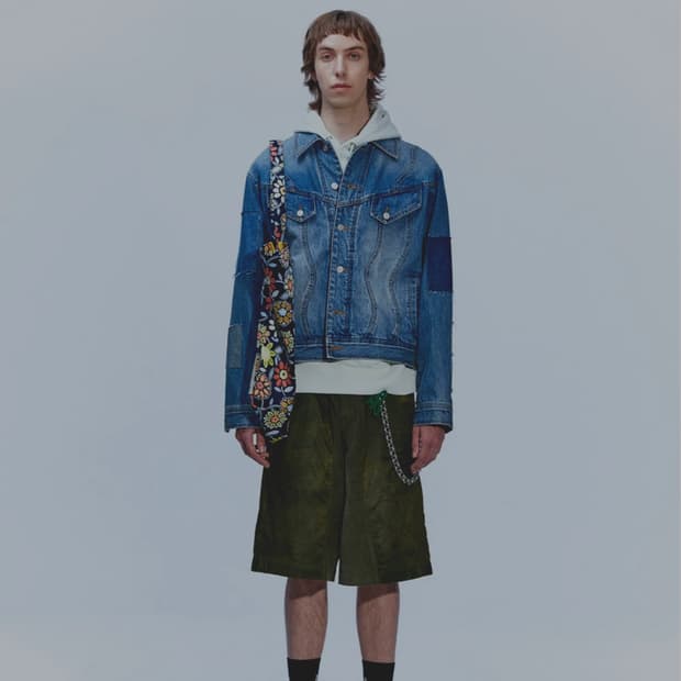 앤더슨벨 패치워크 데님자켓 s 사이즈