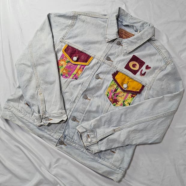 00’s Levi’s 리바이스 패치워크 데님 자켓 L020 