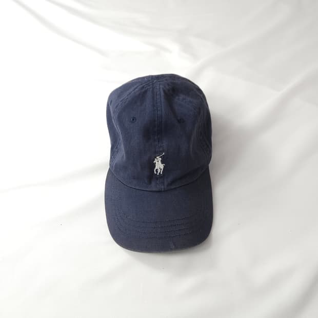 폴로 랄프로렌 신형라벨 네이비 볼캡 모자 F