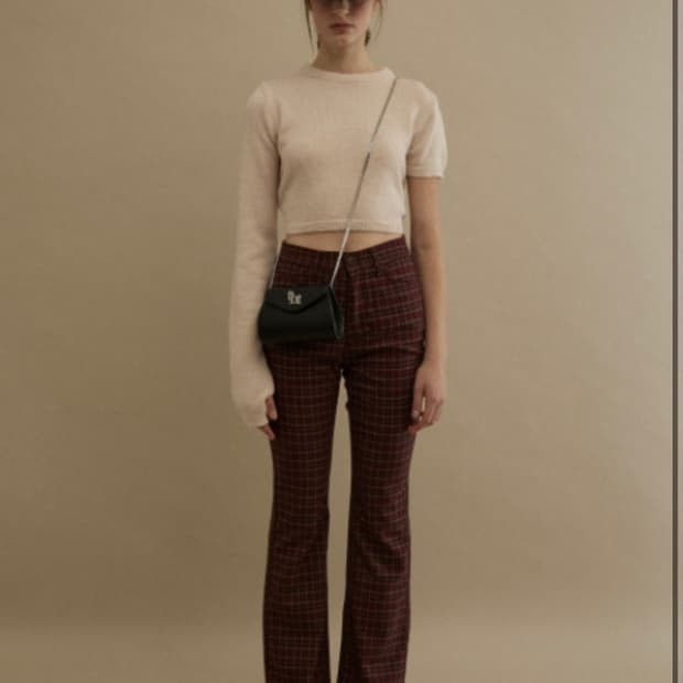 threetimes 언발란스 모헤어 니트 탑