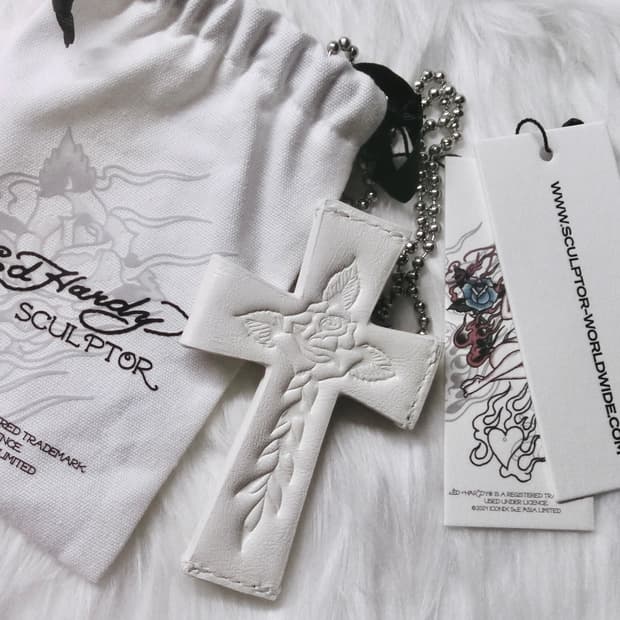 스컬프터 에드하디 크로스 월렛 십자가 지갑