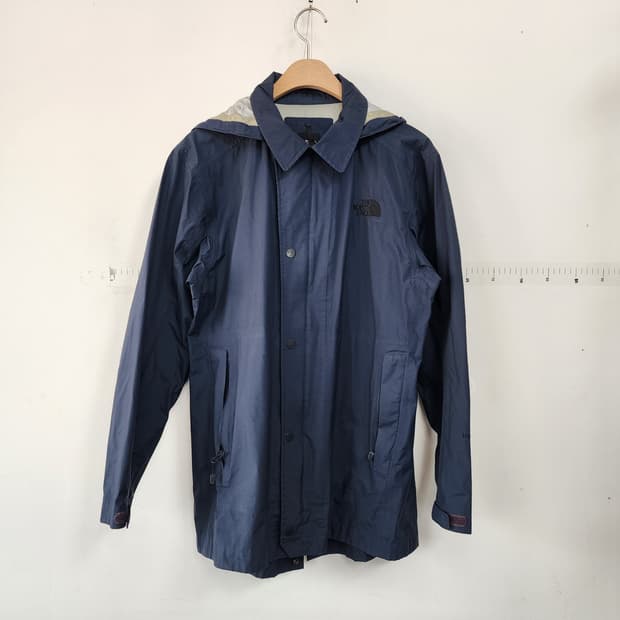 노스페이스 네이비 후드 바람막이 자켓