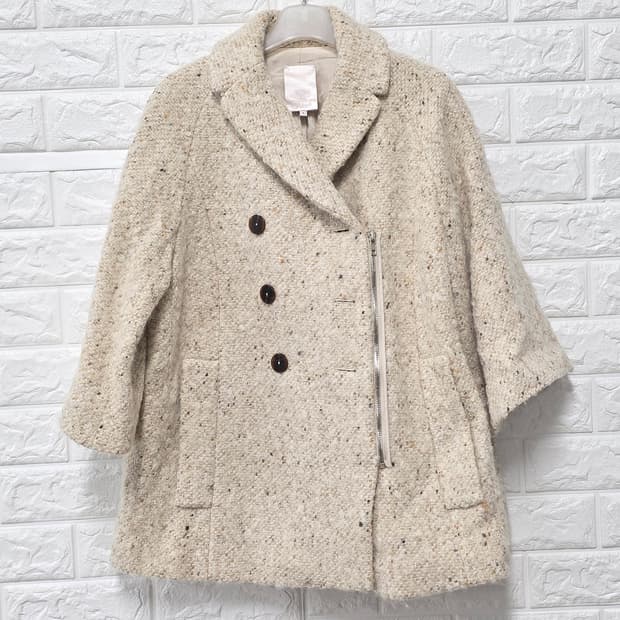 택포// M 한섬 오즈세컨 트위드 코트