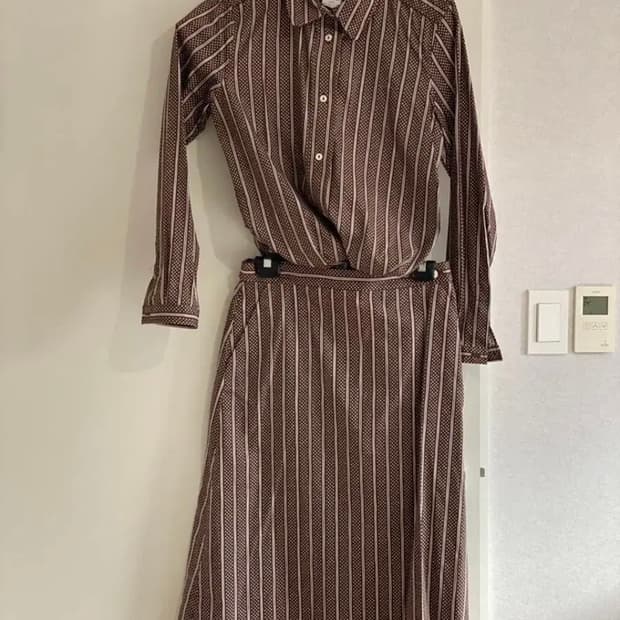 A.P.C. 아페쎄 브라운 셋업 (셔츠, 스커트) 