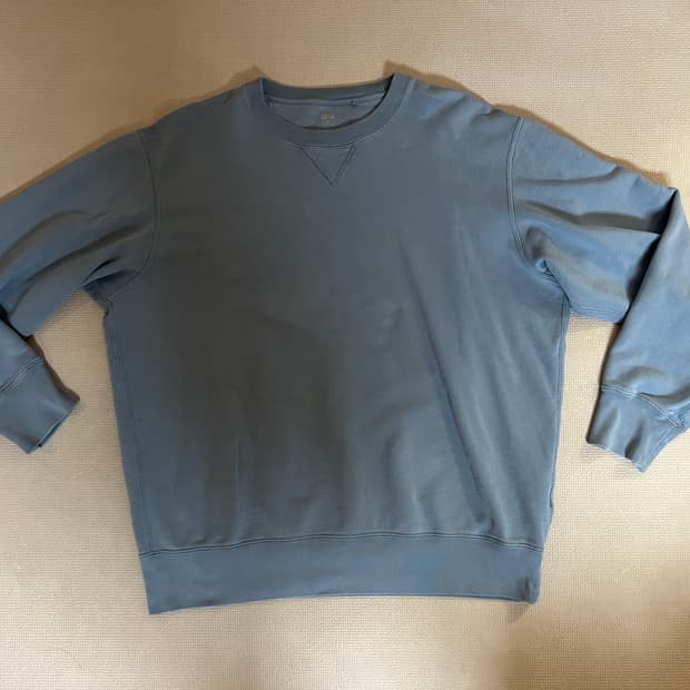 무료배송 - 유니클로 스웨트셔츠 맨투맨(블루) XL