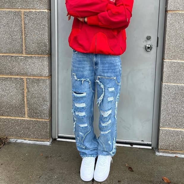 RACER WORLDWIDE blue misty jeans 데님 청바지