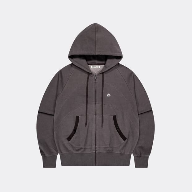 코이세이오 스트링 포켓 후드집업 와인