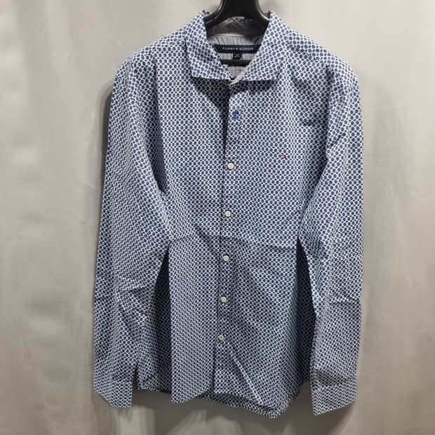 타미힐피거 패턴 남방 셔츠