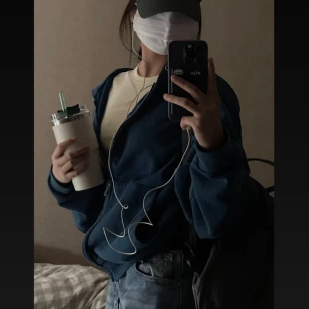 CROPPED WASHED HOOD ZIP UP [DEEP GREEN]