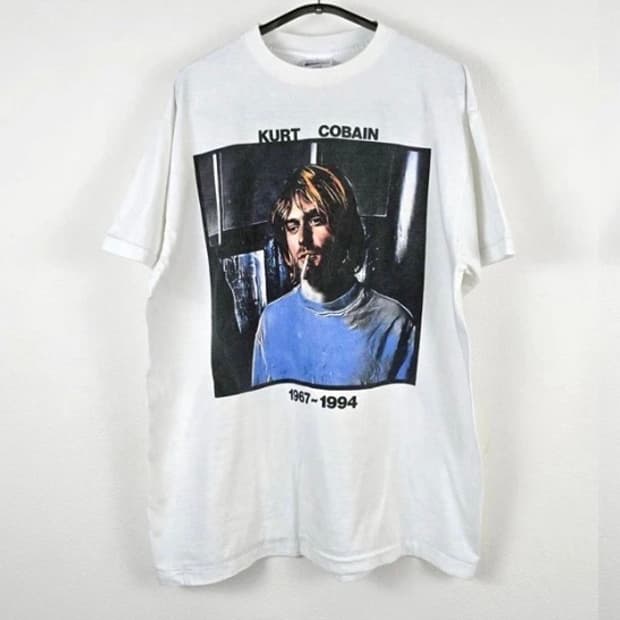 (rep) 빈티지 너바나 커트코베인 티셔츠 BR