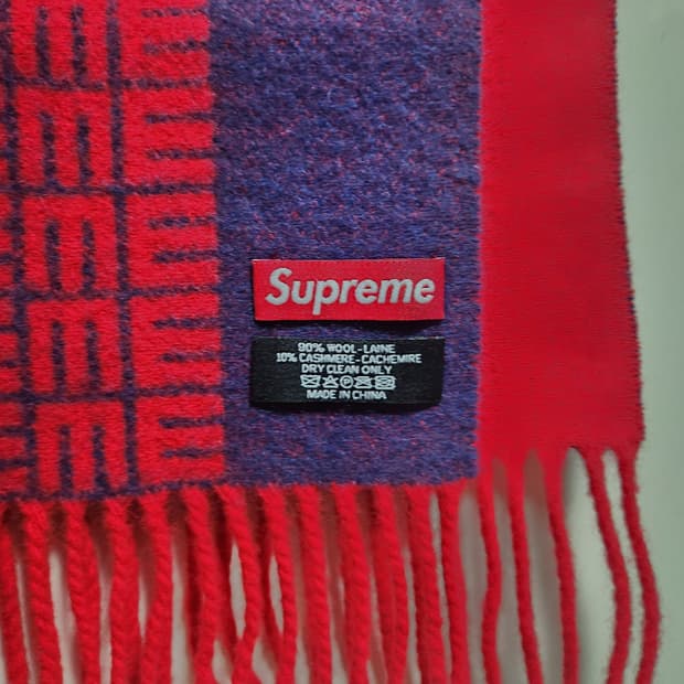 슈프림 캐시미어 울 머플러 