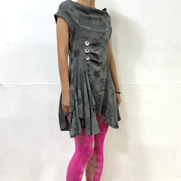 Izabel london 보헤미안 코티지코어 플로럴 미니 드레스