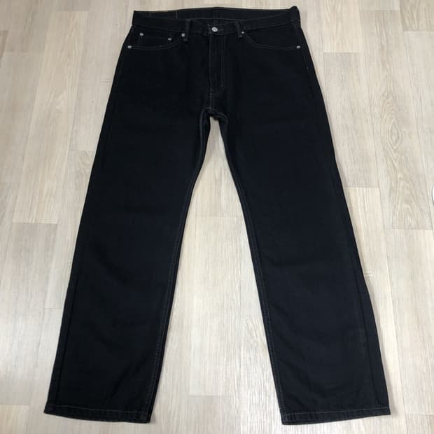 (36) 리바이스 Levi's 505 레귤러핏 블랙 데님 블랙진