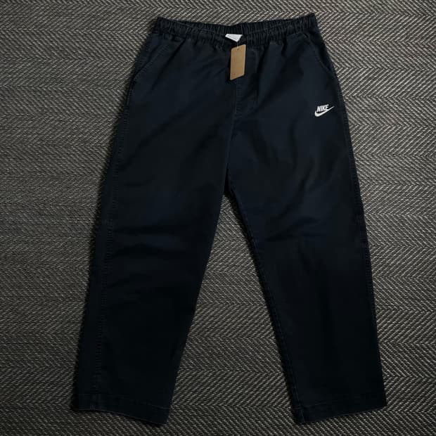 나이키 신형 추라 블랙 코튼 치노 팬츠o 4414