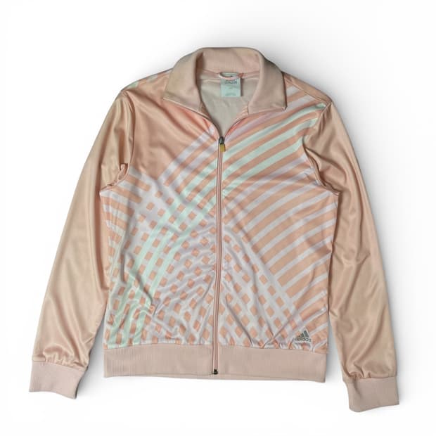 아디다스 핑크 포인트 스포티 트랙탑 져지 90