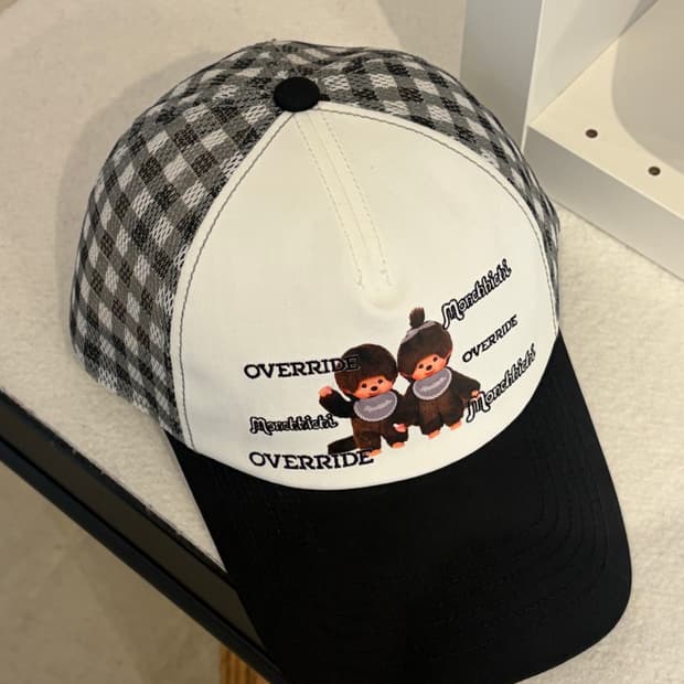 [한정상품/미개봉새상품] 몬치치 X OVERRIDE 콜라보 메쉬 캡 모자