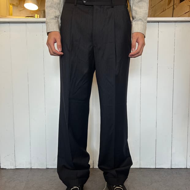 ARMANI COLLEZIONI 스트라이프 슬랙스