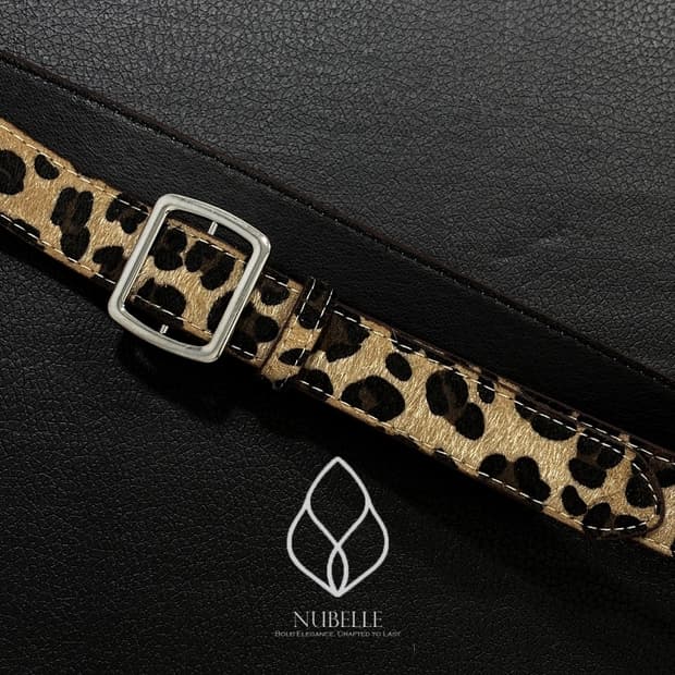 🌗 Leopard hair belt / 호피 레오파드 송치털 호피 벨트