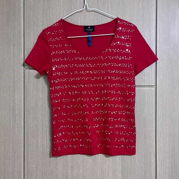 랑방 red spangle tee