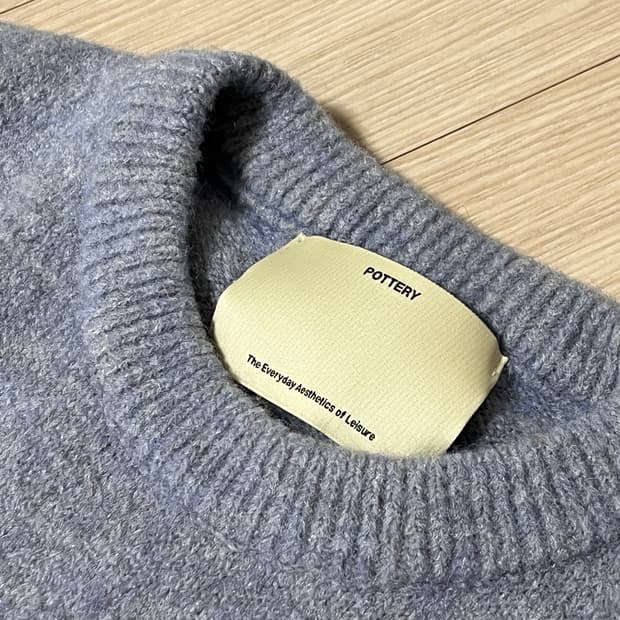 포터리/컴포트 니트 아이스그레이/1