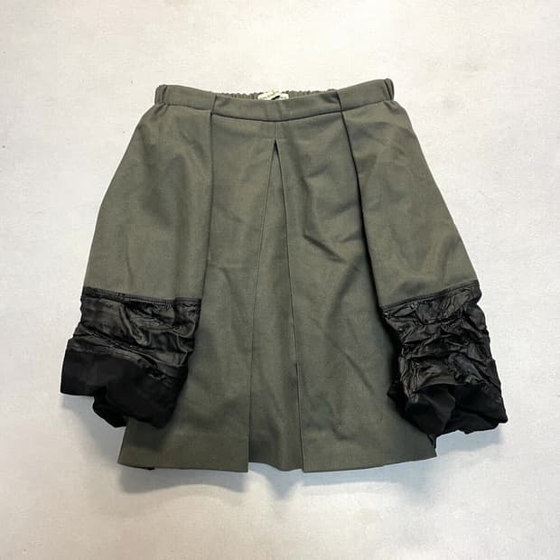 발렌시아가 레더 도킹 스커트