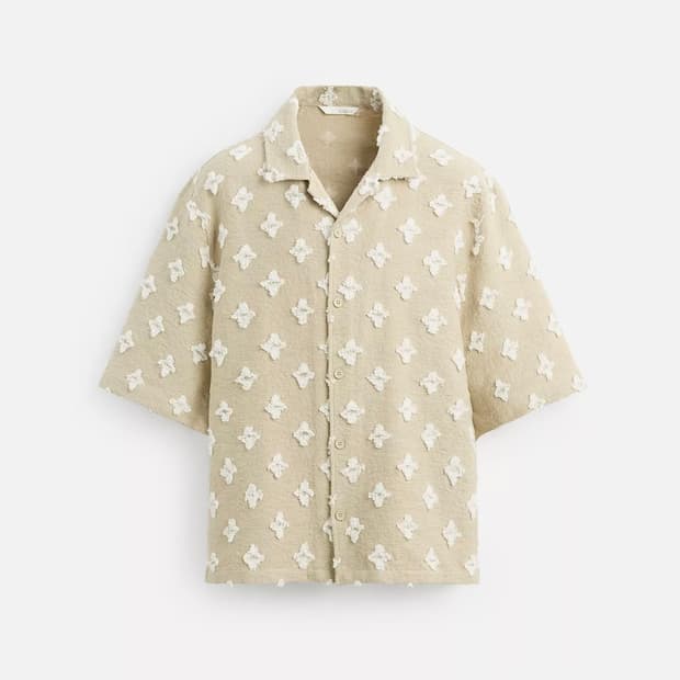 [L] 자라 Zara 텍스처 자카드 셔츠