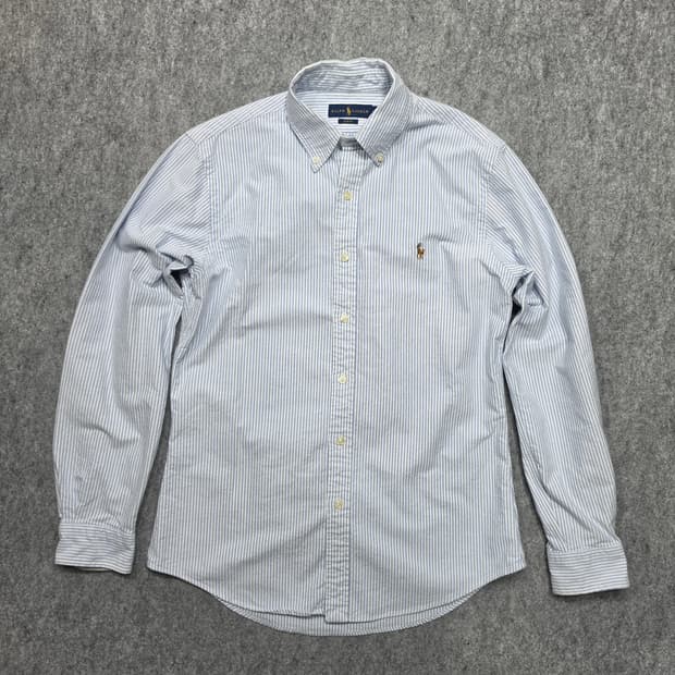 폴로 랄프로렌 스트라이프 옥스포드 멀티포니 슬림핏 셔츠 M