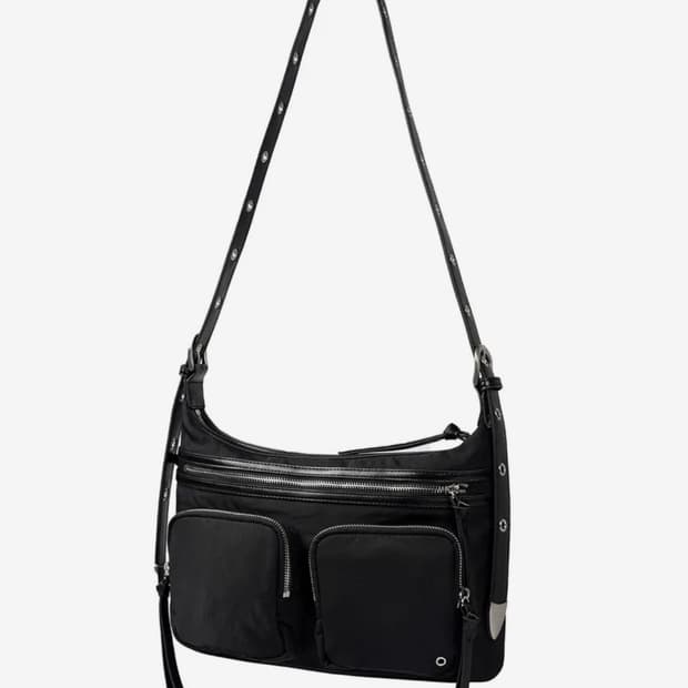 밈더워드로브 라토 카고 바이커백 블랙 새상품