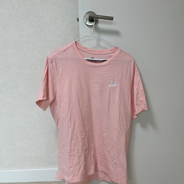 나이키 핑크 반팔티 L